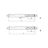 Solid carbide milling End mill long cutting edge High-performance machining EPM-4EL-W - Makotools Industrial Supply Tools for Metal Cutting